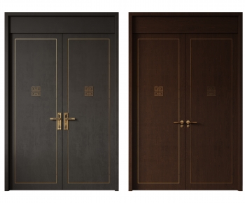 New Chinese Style Double Door-ID:354173905