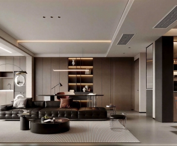 Modern A Living Room-ID:750056988