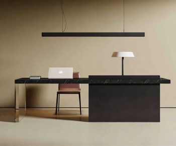 Modern Computer Desk And Chair-ID:355971107