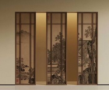 New Chinese Style Metal Screen Partition-ID:260529997