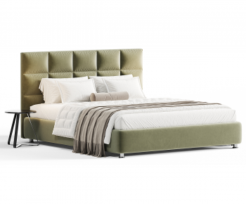 Modern Double Bed-ID:525550861