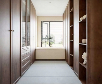 Modern Clothes Storage Area-ID:795810943