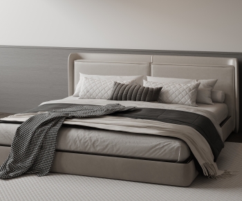 Modern Double Bed-ID:352740372