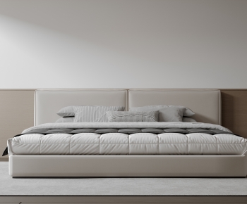 Modern Double Bed-ID:957114934