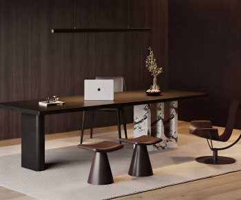 Modern Computer Desk And Chair-ID:198828949