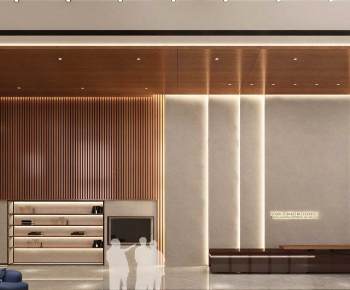 Modern Office Reception Desk-ID:686192041