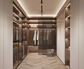 Modern Clothes Storage Area-ID:851619283