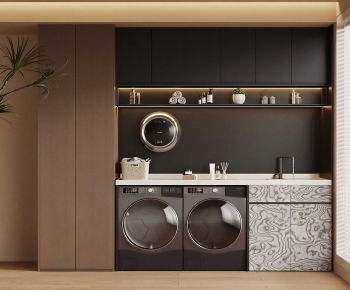 Modern Laundry Cabinet-ID:814604046