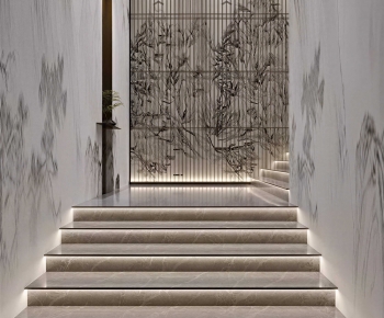 New Chinese Style Stairwell-ID:805500038
