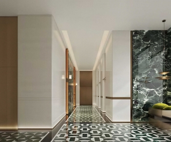 Modern Corridor/elevator Hall-ID:737788921
