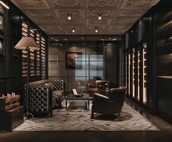 Retro Style Wine Cellar/Wine Tasting Room-ID:935759074