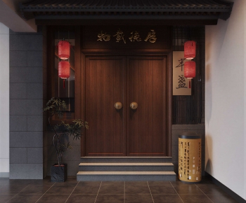 New Chinese Style Facade Element-ID:971546897