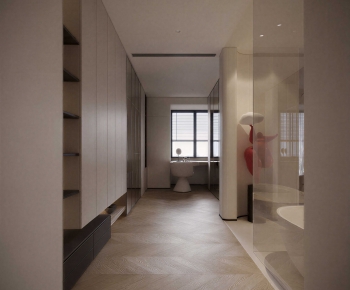 Modern Clothes Storage Area-ID:607008925