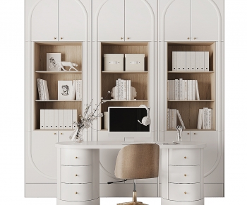 Modern Computer Desk And Chair-ID:363646038