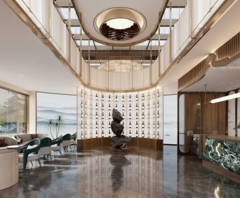 New Chinese Style Lobby Hall-ID:331306935