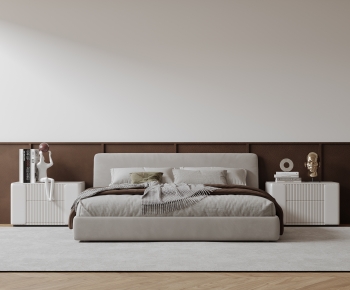Modern Double Bed-ID:378071073