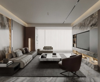 Modern A Living Room-ID:840722084