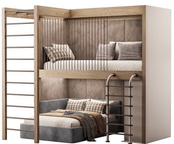 Modern Bunk Bed-ID:601145983