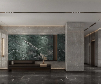 Modern Office Reception Desk-ID:887171988