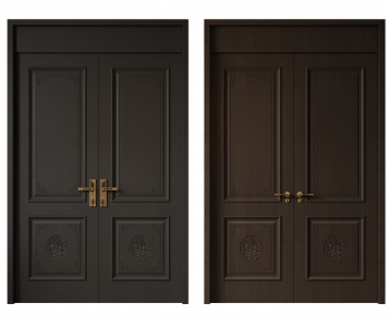 New Chinese Style Double Door-ID:750410691