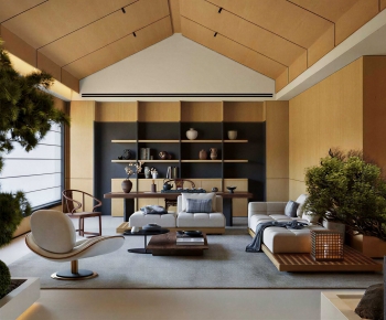 Modern A Living Room-ID:663197991