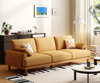 Modern Three-seat Sofa-ID:411990881