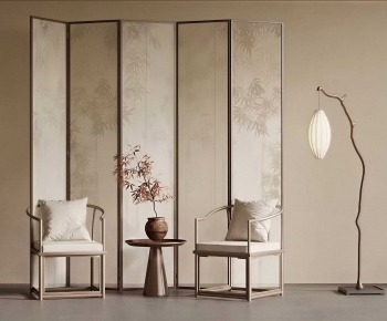 New Chinese Style Lounge Chair-ID:319572938