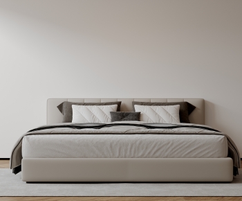 Modern Double Bed-ID:852473975