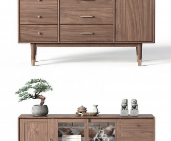 New Chinese Style Entrance Cabinet-ID:870161065