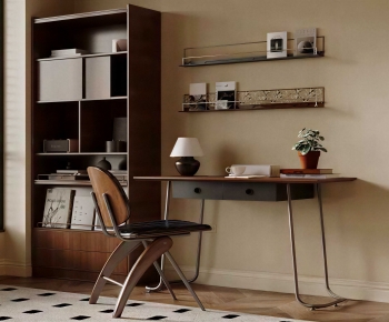 Modern Computer Desk And Chair-ID:852258927