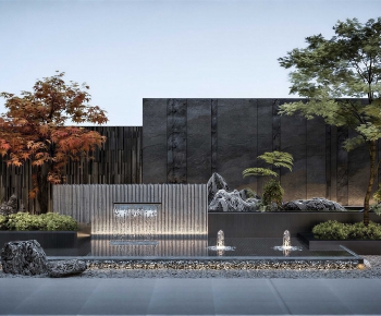 New Chinese Style Rockery Waterscape-ID:731470676