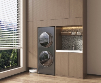 Modern Laundry Cabinet-ID:979841952