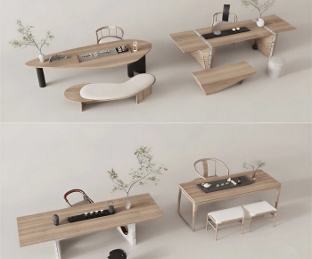 New Chinese Style Tea Tables And Chairs-ID:377352001