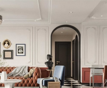 French Style A Living Room-ID:641604905