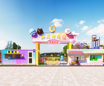 Modern Facade Element-ID:707585108