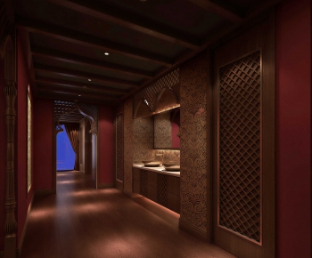 New Chinese Style Hallway-ID:744779117