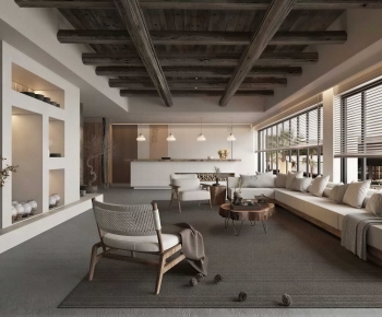 Wabi-sabi Style A Living Room-ID:162709004