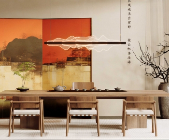 New Chinese Style Tea Tables And Chairs-ID:526820907