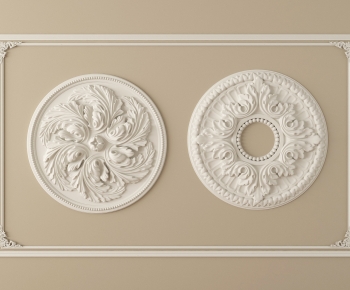 French Style Plaster Carved Top Plate-ID:638806109