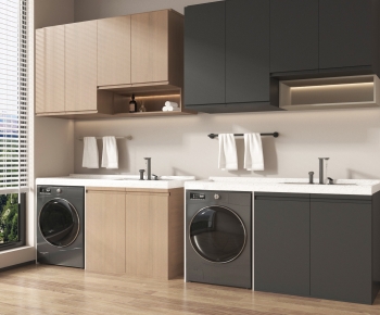 Modern Laundry Cabinet-ID:192639857