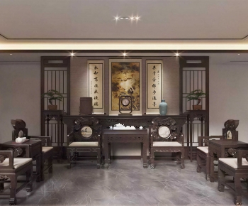 Chinese Style A Living Room-ID:166209945