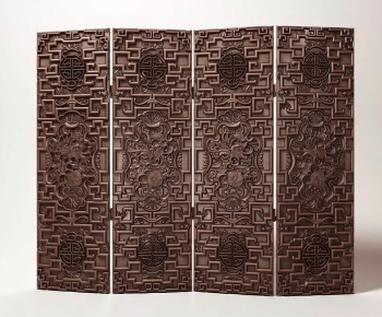 Chinese Style Wooden Screen Partition-ID:597475052