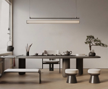 New Chinese Style Tea Tables And Chairs-ID:810863974