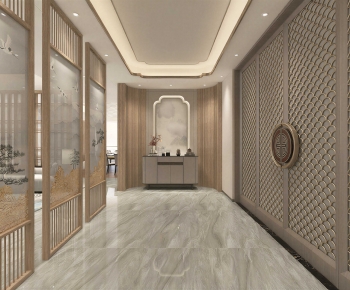 New Chinese Style Hallway-ID:458292017