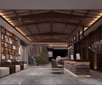 New Chinese Style Lobby Hall-ID:398222923