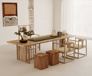 New Chinese Style Tea Tables And Chairs-ID:671897892