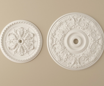 French Style Plaster Carved Top Plate-ID:580059052