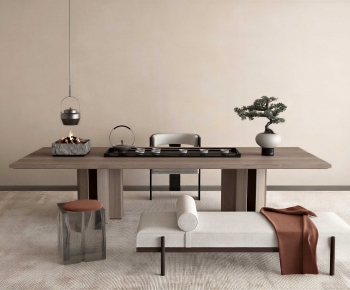 New Chinese Style Tea Tables And Chairs-ID:591781188