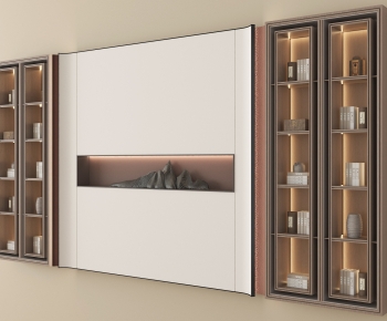 New Chinese Style TV Wall-ID:205020946