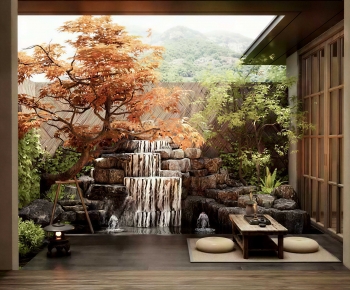 New Chinese Style Rockery Waterscape-ID:585398918